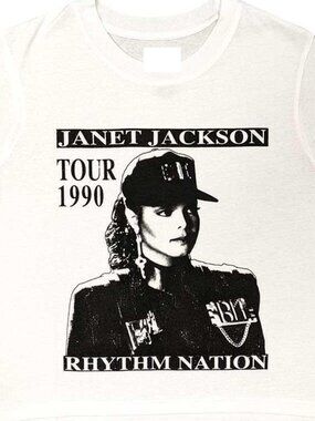Janet Jackson White T Shirt Rhythm Nation